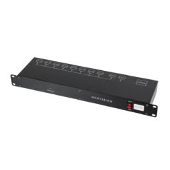 Alternative view of GloboStar® SPLITTER 51178 Διακλαδωτής & Ενισχυτής Σήματος DMX 8 Καναλιών - Rack Mount - AC 220-240V IP20 - Μ48 x Π17 x Υ4.5cm - 2 Χρόνια Εγγύηση