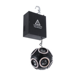 Alternative view of GloboStar® 51197 LIFT BALL Επαγγελματικό Φωτιστικό Ειδικών Εφέ Φ25cm KINETIC BALL MATRIX PIXEL Super BEAM Light CREE LED 4in1 300W - 10 x 20W LED COB Chips RGBW & 10 x 20W LED COB Chips Ultra Gold Warm White 2200K - Μέγιστο Μήκος Ανύψωσης 6 Μέτρα - AC 220V-240V DMX512 Display on Body - Μαύρο - Μ26 x Π6.5 x Υ32cm - 2 Χρόνια Εγγύση