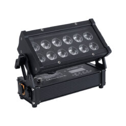 Alternative view of GloboStar® 51198 CYRUS Επαγγελματική Κεφαλή PAR DMX512 180W AC 220V-240V 6in1 - SPOT 25° OSRAM LED Αδιάβροχη IP65 RGBW+UV - Μαύρο - Μ30 x Π14 x Υ19cm - 2 Χρόνια Εγγύηση