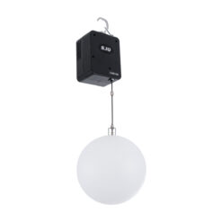 Alternative view of GloboStar® 51202 LIFT BALL Επαγγελματικό Φωτιστικό Ειδικών Εφέ Φ30cm KINETIC BALL Light CREE LED 4in1 15W - 15 x 1W LED SMD Chips RGBW - Μέγιστο Μήκος Ανύψωσης 3.5 Μέτρα - AC 220V-240V DMX512 Display on Body - Μαύρο - Μ17 x Π13 x Υ26cm - 2 Χρόνια Εγγύση