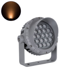 Alternative view of GLOBOSTAR® FLOODMENA 90336 Προβολέας Σποτ Wall Washer με Αντιθαμβωτική Γρίλια LED 24W 2040lm 30° AC 220-240V Αδιάβροχο IP67 Ultra Θερμό Λευκό 2200K - Bridgelux SMD Chip - Γκρι Ανθρακί - Μ19.5 x Π16 x Υ21cm - 3 Χρόνια Εγγύηση