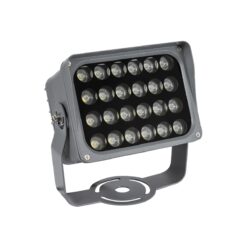 GLOBOSTAR® FLOODXENA 90129 Προβολέας Σποτ Wall Washer LED 24W 2760lm 10° AC 220-240V Αδιάβροχο IP65 Φυσικό Λευκό 4500K – Bridgelux SMD Chip – Γκρι Ανθρακί – Μ18 x Π13.5 x Υ18cm – 3 Χρόνια Εγγύηση