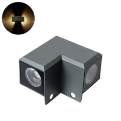 Alternative view of GLOBOSTAR® WALLDONA 90732 Γωνιακό Φωτιστικό LED 10W 1150lm 10° DC 24V Αδιάβροχο IP66 Φυσικό Λευκό 4500K Dimmable - CREE XPE Chip - Γκρι Ανθρακί - Μ8 x Π8 x Υ6cm - 3 Χρόνια Εγγύηση