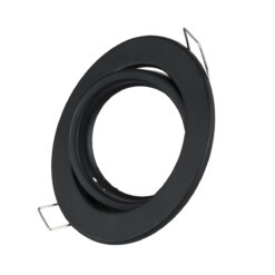 Alternative view of GLOBOSTAR® ORO 77815 Χωνευτή Κινούμενη Βάση για Σποτ MR16 με Ντουί GU10/GU5.3 IP20 - Μαύρο Ματ - Μ9.2 x Π9.2 x Υ2.8cm / Q7.6cm
