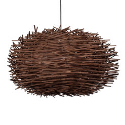 Alternative view of GLOBOSTAR® MINORCA 01734 Boho Κρεμαστό Φωτιστικό Οροφής με Ντουί 1 x E27 AC 220-240V IP20 - Καφέ - Μ60 x Π60 x Y35cm