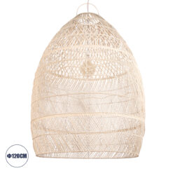 Alternative view of GLOBOSTAR® MALIBU 01813 Boho Κρεμαστό Φωτιστικό Οροφής με Ντουί 1 x E27 AC 220-240V IP20 - Μπεζ - Μ120 x Π120 x Υ156cm