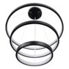 kelvo® NEMESIS KLV-101-0220-V2 Κρεμαστό Φωτιστικό Οροφής LED 120W 12000lm 180° AC 220-240V IP20 Ρυθμιζόμενο Λευκό CCT με Χειριστήριο από 2700K έως 6000K Dimmable – Lumileds SMD Chip – Μαύρο Ματ – Μ80 x Π80 x Υ80cm – 3 Χρόνια Εγγύηση