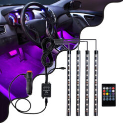 Alternative view of GloboStar® 81842 Car Underglow LED Tube Kit - Κρυφός Φωτισμός Αυτοκινήτου DC 12V 20W με Χειριστήριο Αδιάβροχο IP68 Πολύχρωμο RGB