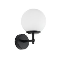 Alternative view of GLOBOSTAR® DALPH 203-0032 Vintage Φωτιστικό Τοίχου - Απλίκα με Ντουί 1 x E27 AC 220-240V IP20 - Μαύρο & Λευκό - M18 x Π15 x Υ23cm