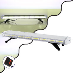 Alternative view of GloboStar® 85190 PRO Series Φάρος Σήμανσης Οχήματος Ασθενοφόρου για Αυτοκίνητα & Φορτηγά 6 Προγραμμάτων Φωτισμού STROBE LED COB 180W DC 10-30V Αδιάβροχος IP66 Ψυχρό Λευκό 6000K