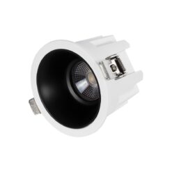 GLOBOSTAR® DUSTY 60340 Χωνευτό Downlight Σποτ LED 12W 1380lm 45° AC 220-240V Αδιάβροχο IP65 Φυσικό Λευκό 4500K – Bridgelux COB Chip & TÜV SÜD Driver – Λευκό & Μαύρο Ματ – Μ8.5 x Π8.5 x Υ7cm / Q7.2cm – 5 Χρόνια Εγγύηση