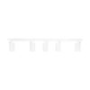 kelvo® SPOTA KLV-101-0143 Κινούμενο Φωτιστικό Σποτ Οροφής για 5 Λάμπες MR16 με Ντουί GU10 AC 220-240V IP20 – Λευκό Ματ – Μ79.5 x Π6.3 x Υ14cm