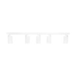 kelvo® SPOTA KLV-101-0143 Κινούμενο Φωτιστικό Σποτ Οροφής για 5 Λάμπες MR16 με Ντουί GU10 AC 220-240V IP20 – Λευκό Ματ – Μ79.5 x Π6.3 x Υ14cm