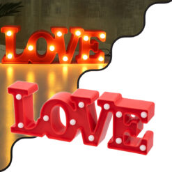 Alternative view of GLOBOSTAR® LOVE BOMBING 76548 Μοντέρνο Επιτραπέζιο Φωτιστικό Πορτατίφ LED 2W 120lm 180° DC 3V με Μπαταρίες 2xAAA IP20 Θερμό Λευκό 2700K - Κόκκινο - Μ30 x Π10.7 x Υ4cm - 2 Χρόνια Εγγύηση