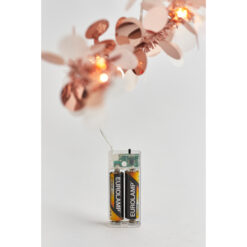 ΣΕΙΡΑ, 20 LED 5mm, ΔΙΑΚΟΣΜΗΤΙΚΗ ΠΑΓΙΕΤΑ , ΜΠΑΤΑΡΙΑΣ 2xAA, ΧΡΟΝΟΔΙΑΚΟΠΤΗ, ΘΕΡΜΟ ΛΕΥΚΟ LED ANA 10cm, ΠΡΟΕΚΤΑΣΗ ΠΑΡΟΧΗΣ 50cm, IP20 EUROLAMP 600-03340