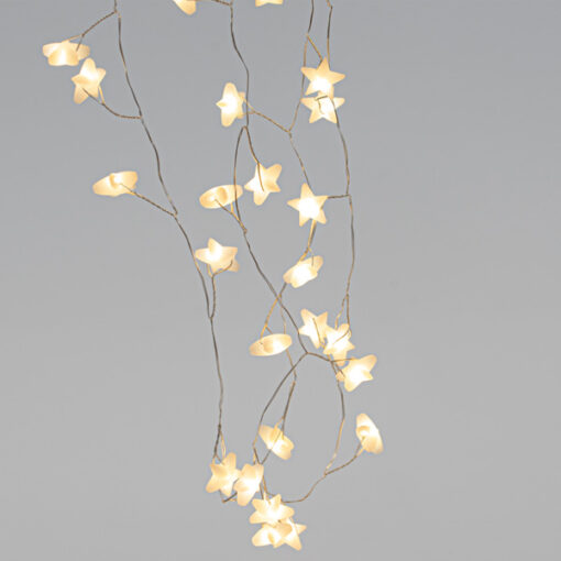 ΣΕΙΡΑ, 40 MINI LED, ΠΛΑΣΤΙΚΑ ΑΣΤΕΡΙΑ, ΜΠΑΤΑΡΙΑΣ 3xAA, ΧΡΟΝΟΔΙΑΚΟΠΤΗ, ΘΕΡΜΟ ΛΕΥΚΟ LED ΑΝΑ 3.5cm, ΠΡΟΕΚΤΑΣΗ ΠΑΡΟΧΗΣ 50cm, IP20 EUROLAMP 600-11468