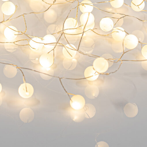 ΣΕΙΡΑ, 40 MINI LED, ΠΛΑΣΤΙΚΕΣ ΜΠΑΛΙΤΣΕΣ, ΜΠΑΤΑΡΙΑΣ 3xAA, ΧΡΟΝΟΔΙΑΚΟΠΤΗ, ΘΕΡΜΟ ΛΕΥΚΟ LED ΑΝΑ 3.5cm, ΠΡΟΕΚΤΑΣΗ ΠΑΡΟΧΗΣ 50cm, IP20 EUROLAMP 600-11469