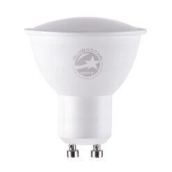 GLOBOSTAR® FLOODO 60102 Σποτ GU10 MR16 LED 8W 800lm 120° AC 220-240V IP20 Ψυχρό Λευκό 6000K - Bridgelux SMD Chip - Μ5 x Π5 x Υ5.8cm - 3 Χρόνια Εγγύηση