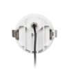 GLOBOSTAR® DUSTY 60340 Χωνευτό Downlight Σποτ LED 12W 1380lm 45° AC 220-240V Αδιάβροχο IP65 Φυσικό Λευκό 4500K – Bridgelux COB Chip & TÜV SÜD Driver – Λευκό & Μαύρο Ματ – Μ8.5 x Π8.5 x Υ7cm / Q7.2cm – 5 Χρόνια Εγγύηση