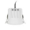 GLOBOSTAR® DUSTY 60340 Χωνευτό Downlight Σποτ LED 12W 1380lm 45° AC 220-240V Αδιάβροχο IP65 Φυσικό Λευκό 4500K – Bridgelux COB Chip & TÜV SÜD Driver – Λευκό & Μαύρο Ματ – Μ8.5 x Π8.5 x Υ7cm / Q7.2cm – 5 Χρόνια Εγγύηση