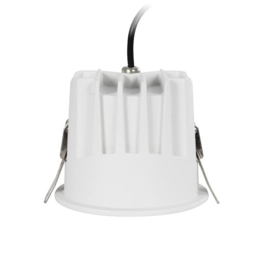 GLOBOSTAR® DUSTY 60340 Χωνευτό Downlight Σποτ LED 12W 1380lm 45° AC 220-240V Αδιάβροχο IP65 Φυσικό Λευκό 4500K – Bridgelux COB Chip & TÜV SÜD Driver – Λευκό & Μαύρο Ματ – Μ8.5 x Π8.5 x Υ7cm / Q7.2cm – 5 Χρόνια Εγγύηση