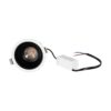 GLOBOSTAR® DUSTY 60341 Χωνευτό Downlight Σποτ LED 12W 1320lm 45° AC 220-240V Αδιάβροχο IP65 Θερμό Λευκό 2700K – Bridgelux COB Chip & TÜV SÜD Driver – Λευκό & Μαύρο Ματ – Μ8.5 x Π8.5 x Υ7cm m / Q7.2cm – 5 Χρόνια Εγγύηση