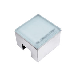 Alternative view of GLOBOSTAR® CYBOLITHOS 60366 Χωνευτό Αρχιτεκτονικο Φωτιστικό Σποτ Δαπέδου LED 2W 240lm 120° DC 24V Αδιάβροχο IP68 IK06 Ψυχρό Λευκό 6000K Dimmable - Bridgelux SMD Chip - Γαλακτερό Tempered Glass & Ανοξείδωτο Ατσάλι SS316 - Μ10 x Π10x Υ8cm / Q10 x 10cm - 3 Χρόνια Εγγύηση
