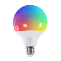 Alternative view of GLOBOSTAR® SMARTME 60491 Λάμπα E27 G95 Smart Home WiFi με Λειτουργία μέσω Tuya APP LED 13W 1300lm 260° AC 220-240V IP20 Πολύχρωμο RGBW+WW Dimmable - Bridgelux Chip - Μ9.5 x Π9.5 x Υ13.5cm - 3 Χρόνια Εγγύηση