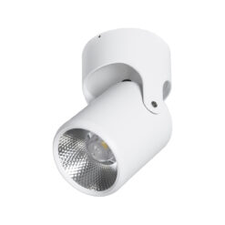 Alternative view of GloboStar® DETRONIC 60500 Επιφανειακό Κινούμενο Spot Downlight LED 10W 1350lm 24° AC 220-240V IP20 Φ9cm x Υ16cm - Στρόγγυλο - Λευκό - Ψυχρό Λευκό 6000K - Bridgelux COB - TÜV Certified Driver - 5 Χρόνια Εγγύηση