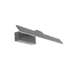 Alternative view of GLOBOSTAR® MIRROR 60513 Μοντέρνο Φωτιστικό Τοίχου - Απλίκα Καθρέπτη Μπάνιου LED 12W 1440lm 120° AC 220-240V IP54 Φυσικό Λευκό 4500K - Lumileds SMD Chip & TÜV SÜD Driver - Γκρι Ανθρακί Ματ - Μ42 x Π5 x Υ15cm - 2 Χρόνια Εγγύηση