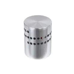 GLOBOSTAR® STAINS 60596 Μοντέρνο Φωτιστικό Τοίχου - Απλίκα LED 5W 300lm 180° AC 220-240V IP44 Μπλε - Bridgelux SMD Chip & TÜV SÜD Driver - Νίκελ Βούρτσας - Μ5.5 x Π5.5 x Υ7cm - 5 Χρόνια Εγγύηση
