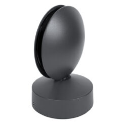 Alternative view of GLOBOSTAR® ZERODA 60597 Μοντέρνο Φωτιστικό Τοίχου - Απλίκα LED 9W 1035lm 3°/360° AC 220-240V Αδιάβροχο IP65 Θερμό Λευκό 2700K - CREE XPE Chip & TÜV SÜD Driver - Γκρι Ανθρακί Ματ - Μ11 x Π10 x Υ16cm - 5 Χρόνια Εγγύηση