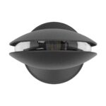 GLOBOSTAR® ZERODA 60599 Μοντέρνο Φωτιστικό Τοίχου – Απλίκα LED 9W 1080lm 3° x 360° AC 220-240V Αδιάβροχο IP65 Ψυχρό Λευκό 6000K – CREE XPE Chip & TÜV SÜD Driver – Γκρι Ανθρακί Ματ – Μ9.5 x Π11 x Υ16cm – 5 Χρόνια Εγγύηση