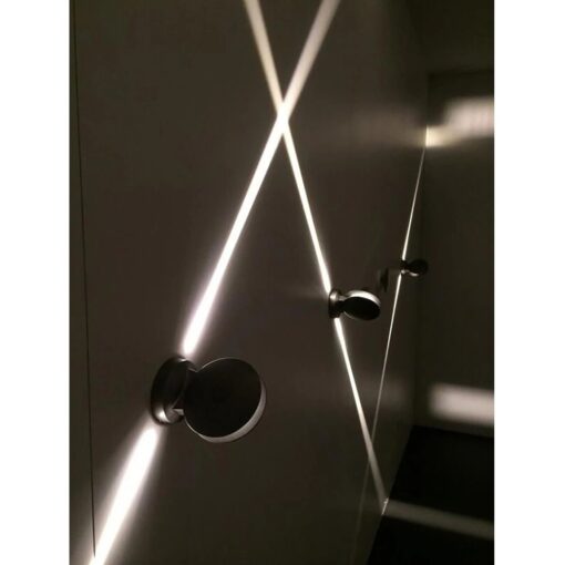 GLOBOSTAR® ZERODA 60599 Μοντέρνο Φωτιστικό Τοίχου – Απλίκα LED 9W 1080lm 3° x 360° AC 220-240V Αδιάβροχο IP65 Ψυχρό Λευκό 6000K – CREE XPE Chip & TÜV SÜD Driver – Γκρι Ανθρακί Ματ – Μ9.5 x Π11 x Υ16cm – 5 Χρόνια Εγγύηση