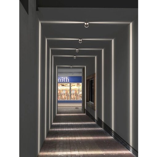 GLOBOSTAR® ZERODA 60599 Μοντέρνο Φωτιστικό Τοίχου – Απλίκα LED 9W 1080lm 3° x 360° AC 220-240V Αδιάβροχο IP65 Ψυχρό Λευκό 6000K – CREE XPE Chip & TÜV SÜD Driver – Γκρι Ανθρακί Ματ – Μ9.5 x Π11 x Υ16cm – 5 Χρόνια Εγγύηση