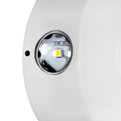 kelvo® ARKOS KLV-101-0109 Φωτιστικό Τοίχου / Απλίκα LED 8W 840lm 15° AC 220-240V Αδιάβροχο IP65 Θερμό Λευκό 2700K – CREE SMD Chip & TÜV SÜD Driver – Λευκό Ματ – Μ13 x Π5.5 x Υ13cm – 5 Χρόνια Εγγύηση