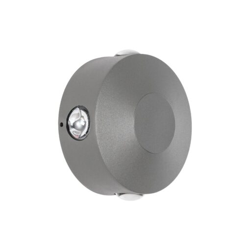 kelvo® ARKOS KLV-101-0108 Φωτιστικό Τοίχου / Απλίκα LED 8W 840lm 15° AC 220-240V Αδιάβροχο IP65 Θερμό Λευκό 2700K – CREE SMD Chip & TÜV SÜD Driver – Γκρι Ανθρακί Ματ – Μ13 x Π5.5 x Υ13cm – 5 Χρόνια Εγγύηση