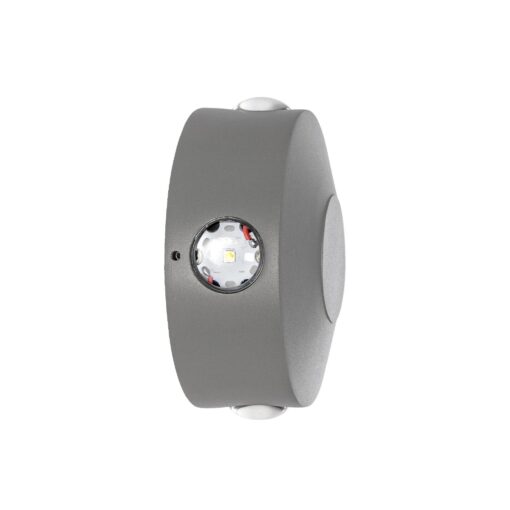 kelvo® ARKOS KLV-101-0108 Φωτιστικό Τοίχου / Απλίκα LED 8W 840lm 15° AC 220-240V Αδιάβροχο IP65 Θερμό Λευκό 2700K – CREE SMD Chip & TÜV SÜD Driver – Γκρι Ανθρακί Ματ – Μ13 x Π5.5 x Υ13cm – 5 Χρόνια Εγγύηση