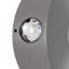 kelvo® ARKOS KLV-101-0108 Φωτιστικό Τοίχου / Απλίκα LED 8W 840lm 15° AC 220-240V Αδιάβροχο IP65 Θερμό Λευκό 2700K – CREE SMD Chip & TÜV SÜD Driver – Γκρι Ανθρακί Ματ – Μ13 x Π5.5 x Υ13cm – 5 Χρόνια Εγγύηση