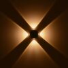 kelvo® ARKOS KLV-101-0108 Φωτιστικό Τοίχου / Απλίκα LED 8W 840lm 15° AC 220-240V Αδιάβροχο IP65 Θερμό Λευκό 2700K – CREE SMD Chip & TÜV SÜD Driver – Γκρι Ανθρακί Ματ – Μ13 x Π5.5 x Υ13cm – 5 Χρόνια Εγγύηση