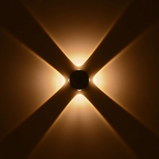 kelvo® ARKOS KLV-101-0108 Φωτιστικό Τοίχου / Απλίκα LED 8W 840lm 15° AC 220-240V Αδιάβροχο IP65 Θερμό Λευκό 2700K – CREE SMD Chip & TÜV SÜD Driver – Γκρι Ανθρακί Ματ – Μ13 x Π5.5 x Υ13cm – 5 Χρόνια Εγγύηση