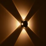 kelvo® ARKOS KLV-101-0107 Φωτιστικό Τοίχου / Απλίκα LED 8W 840lm 15° AC 220-240V Αδιάβροχο IP65 Θερμό Λευκό 2700K – CREE SMD Chip & TÜV SÜD Driver – Μαύρο Ματ – Μ13 x Π5.5 x Υ13cm – 5 Χρόνια Εγγύηση