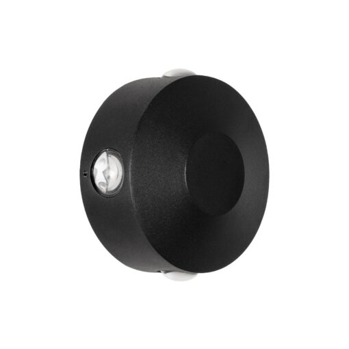 kelvo® ARKOS KLV-101-0107 Φωτιστικό Τοίχου / Απλίκα LED 8W 840lm 15° AC 220-240V Αδιάβροχο IP65 Θερμό Λευκό 2700K – CREE SMD Chip & TÜV SÜD Driver – Μαύρο Ματ – Μ13 x Π5.5 x Υ13cm – 5 Χρόνια Εγγύηση