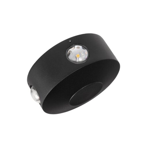 kelvo® ARKOS KLV-101-0107 Φωτιστικό Τοίχου / Απλίκα LED 8W 840lm 15° AC 220-240V Αδιάβροχο IP65 Θερμό Λευκό 2700K – CREE SMD Chip & TÜV SÜD Driver – Μαύρο Ματ – Μ13 x Π5.5 x Υ13cm – 5 Χρόνια Εγγύηση