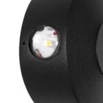 kelvo® ARKOS KLV-101-0107 Φωτιστικό Τοίχου / Απλίκα LED 8W 840lm 15° AC 220-240V Αδιάβροχο IP65 Θερμό Λευκό 2700K – CREE SMD Chip & TÜV SÜD Driver – Μαύρο Ματ – Μ13 x Π5.5 x Υ13cm – 5 Χρόνια Εγγύηση