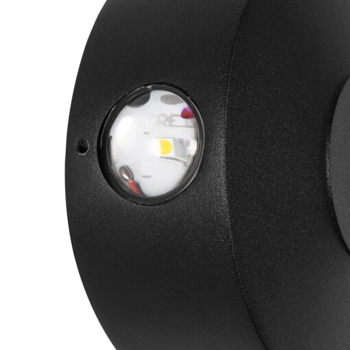 kelvo® ARKOS KLV-101-0107 Φωτιστικό Τοίχου / Απλίκα LED 8W 840lm 15° AC 220-240V Αδιάβροχο IP65 Θερμό Λευκό 2700K – CREE SMD Chip & TÜV SÜD Driver – Μαύρο Ματ – Μ13 x Π5.5 x Υ13cm – 5 Χρόνια Εγγύηση
