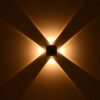 kelvo® ARKOS KLV-101-0107 Φωτιστικό Τοίχου / Απλίκα LED 8W 840lm 15° AC 220-240V Αδιάβροχο IP65 Θερμό Λευκό 2700K – CREE SMD Chip & TÜV SÜD Driver – Μαύρο Ματ – Μ13 x Π5.5 x Υ13cm – 5 Χρόνια Εγγύηση
