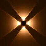 kelvo® ARKOS KLV-101-0107 Φωτιστικό Τοίχου / Απλίκα LED 8W 840lm 15° AC 220-240V Αδιάβροχο IP65 Θερμό Λευκό 2700K – CREE SMD Chip & TÜV SÜD Driver – Μαύρο Ματ – Μ13 x Π5.5 x Υ13cm – 5 Χρόνια Εγγύηση