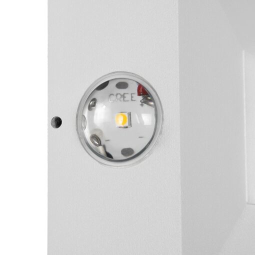 kelvo® ARKOS KLV-101-0112 Φωτιστικό Τοίχου / Απλίκα LED 8W 840lm 15° AC 220-240V Αδιάβροχο IP65 Θερμό Λευκό 2700K – CREE SMD Chip & TÜV SÜD Driver – Λευκό Ματ – Μ14 x Π5.5 x Υ14cm – 5 Χρόνια Εγγύηση