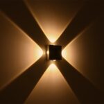 kelvo® ARKOS KLV-101-0111 Φωτιστικό Τοίχου / Απλίκα LED 8W 840lm 15° AC 220-240V Αδιάβροχο IP65 Θερμό Λευκό 2700K – CREE SMD Chip & TÜV SÜD Driver – Γκρι Ανθρακί Ματ – Μ14 x Π5.5 x Υ14cm – 5 Χρόνια Εγγύηση